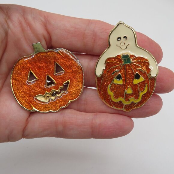 Jewelry - Jack O Lantern Halloween Brooch Pins